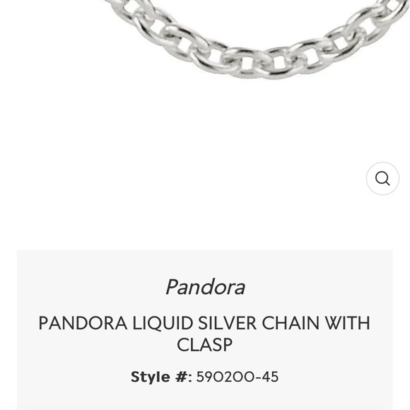 COPY - NEW Pandora 17.7” 590200-45 Sterling Silver Necklace Chain - Picture 12 of 14